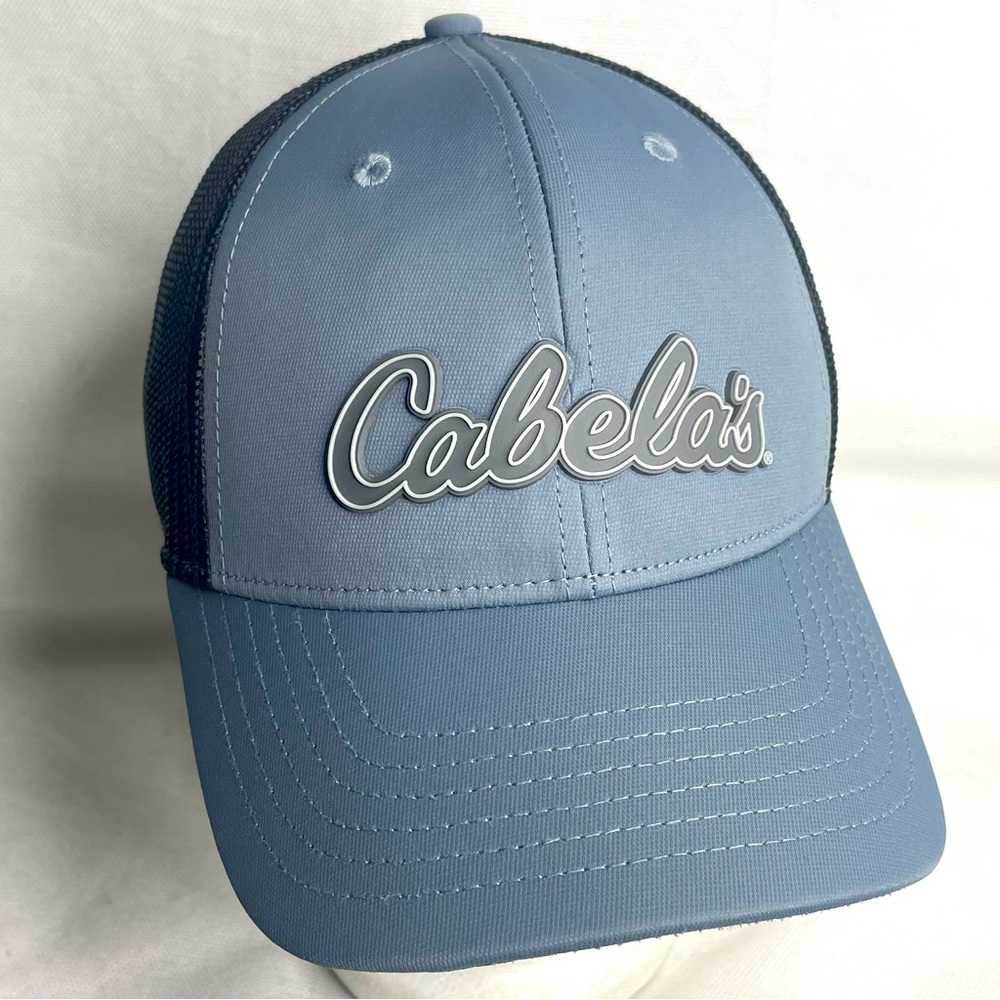 Cabela's Bass Pro Stretch Hat Size S/M Mesh Back Trucker Fishing Outdoor Cap